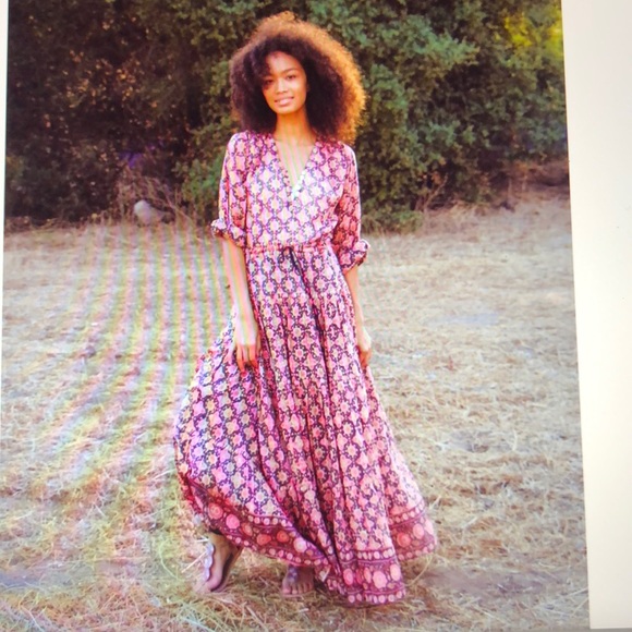 Alicia Bell Hand Block Print Maxi - Picture 5 of 7